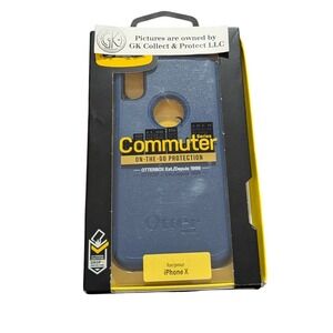 R7N Phone Case for Apple iPhone X Dark Blue By Ottorbox Commuter Model